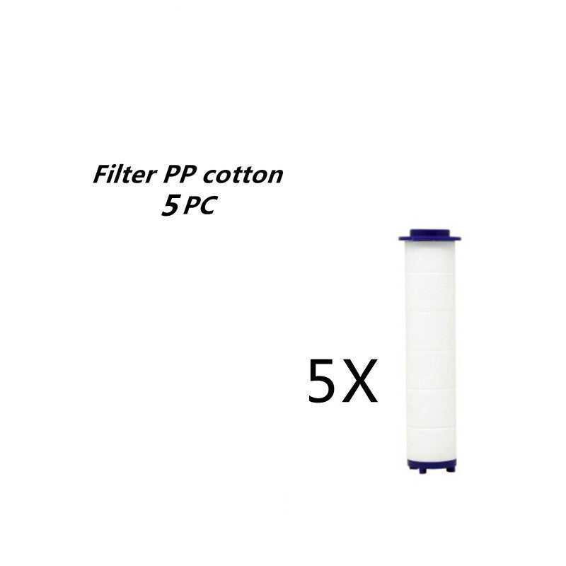 Propellergetriebener Duschkopf mit Stoptaste und Baumwollfilter, Hochdruck Handbrause mit Turbolader