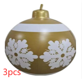 Weihnachten Riesige Ornament Ball Outdoor PVC 60CM Aufblasbare Dekor Weihnachts Kugeln aus PVC