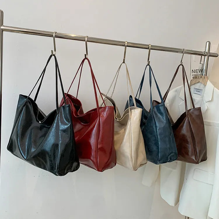 Vintage Umhängetasche große Handtasche für Damen