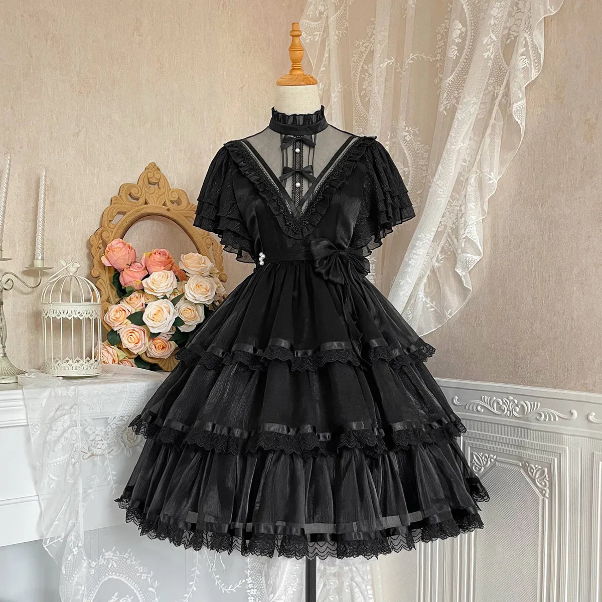 Original Design Damen Bankett Fee Süß & Niedlich Gothic Lolita Kleid für Damen