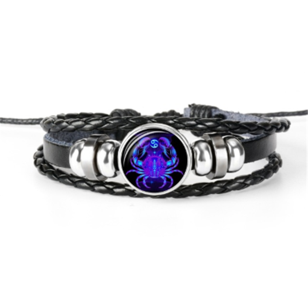 Sternzeichen Sternbild Armband, geflochtenes Design Unisex