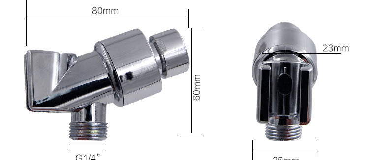 Propellergetriebener Duschkopf mit Stoptaste und Baumwollfilter, Hochdruck Handbrause mit Turbolader