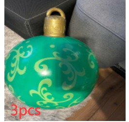 Weihnachten Riesige Ornament Ball Outdoor PVC 60CM Aufblasbare Dekor Weihnachts Kugeln aus PVC