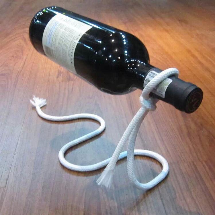 Weinflaschenhalter Abgehängtes Stahldraht-Weinregal Metallketten Handwerk Heimdeko