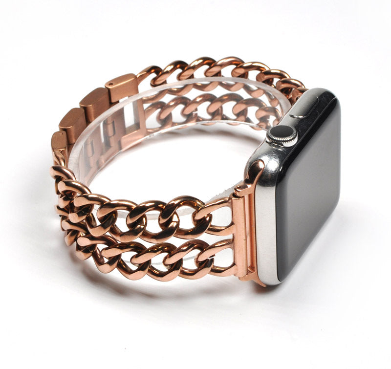 Smart Watch Strip Denim Chain Strap Metal Watch Strap