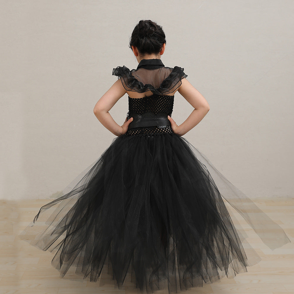 Mädchen Mesh Kleid Halloween Cosplay Kostüm