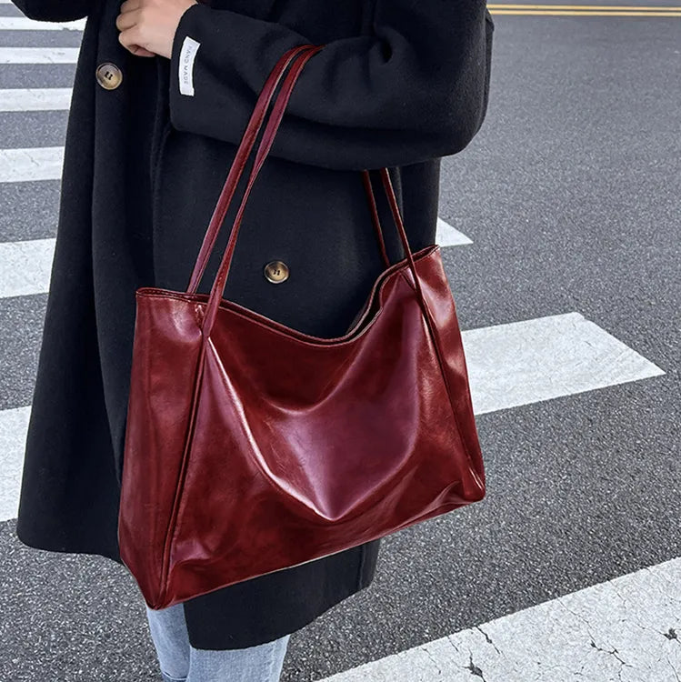 Vintage Umhängetasche große Handtasche für Damen