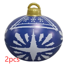 Weihnachten Riesige Ornament Ball Outdoor PVC 60CM Aufblasbare Dekor Weihnachts Kugeln aus PVC