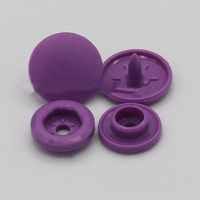 Mattierter umweltfreundlicher 12 mm Kunststoff Druckknopf Set