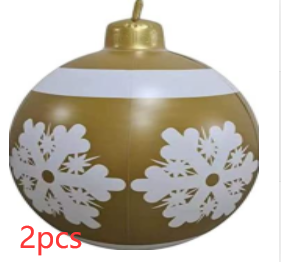 Weihnachten Riesige Ornament Ball Outdoor PVC 60CM Aufblasbare Dekor Weihnachts Kugeln aus PVC