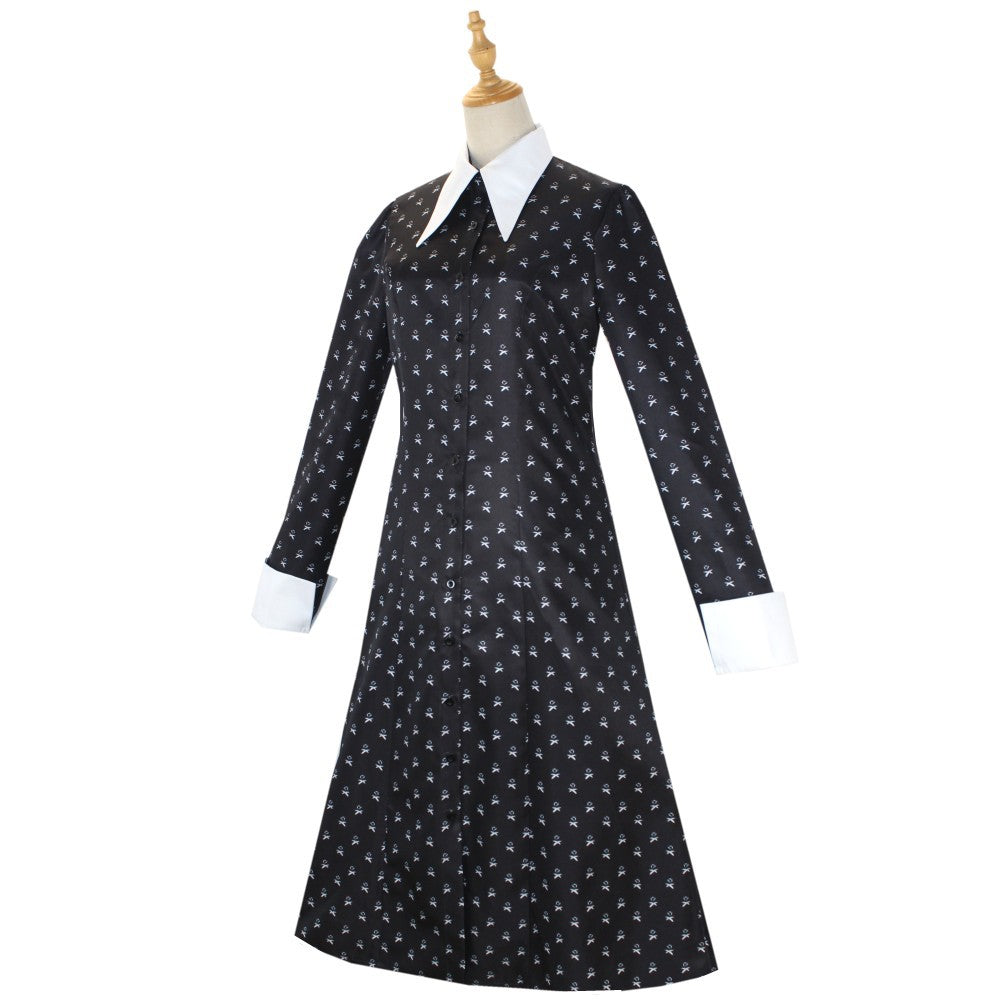 Cos Kostüm Halloween Kleid Schwarz