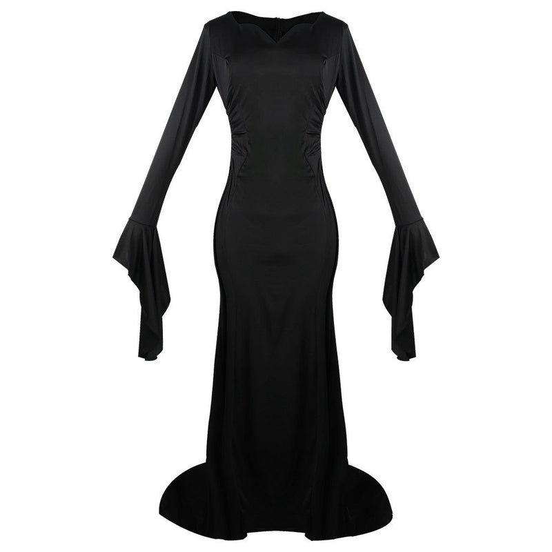 Halloween Kostüm Morticia Addams Cosplay Kleid