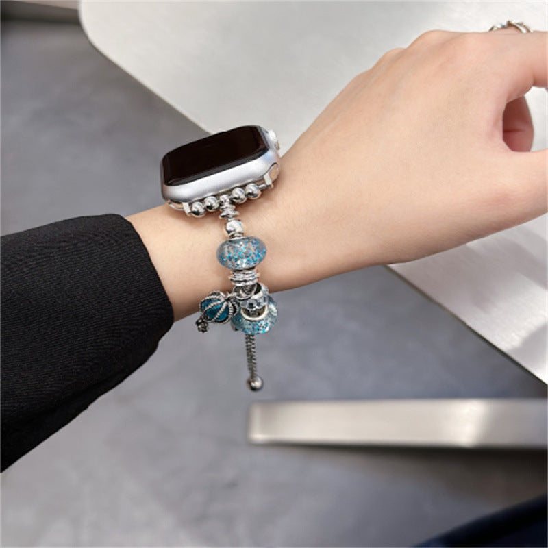 Smartwatch Strip bracelet watch strap with fashionable stones
