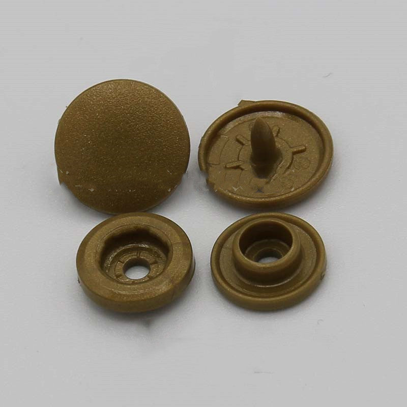 Mattierter umweltfreundlicher 12 mm Kunststoff Druckknopf Set