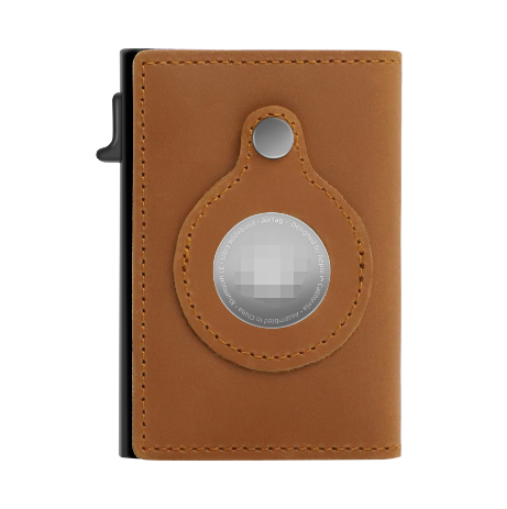 Rfid Leder Kartentaschen Kartenhalter, Kleine Brieftaschen für Airtag air Tag