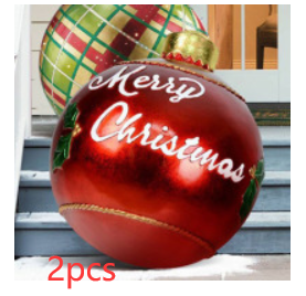 Weihnachten Riesige Ornament Ball Outdoor PVC 60CM Aufblasbare Dekor Weihnachts Kugeln aus PVC