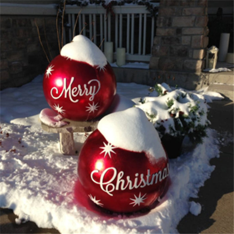 Weihnachten Riesige Ornament Ball Outdoor PVC 60CM Aufblasbare Dekor Weihnachts Kugeln aus PVC