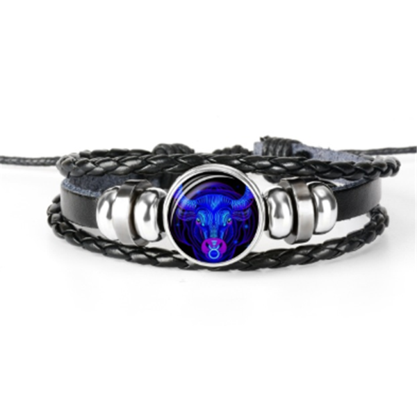 Sternzeichen Sternbild Armband, geflochtenes Design Unisex