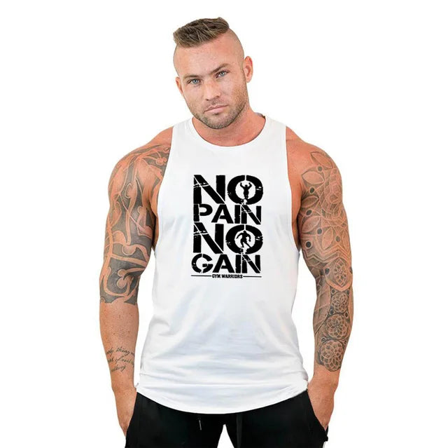 Herren Fitness Workout Sportswear Hoodie mit Kapuzen, Tank Top ärmellos