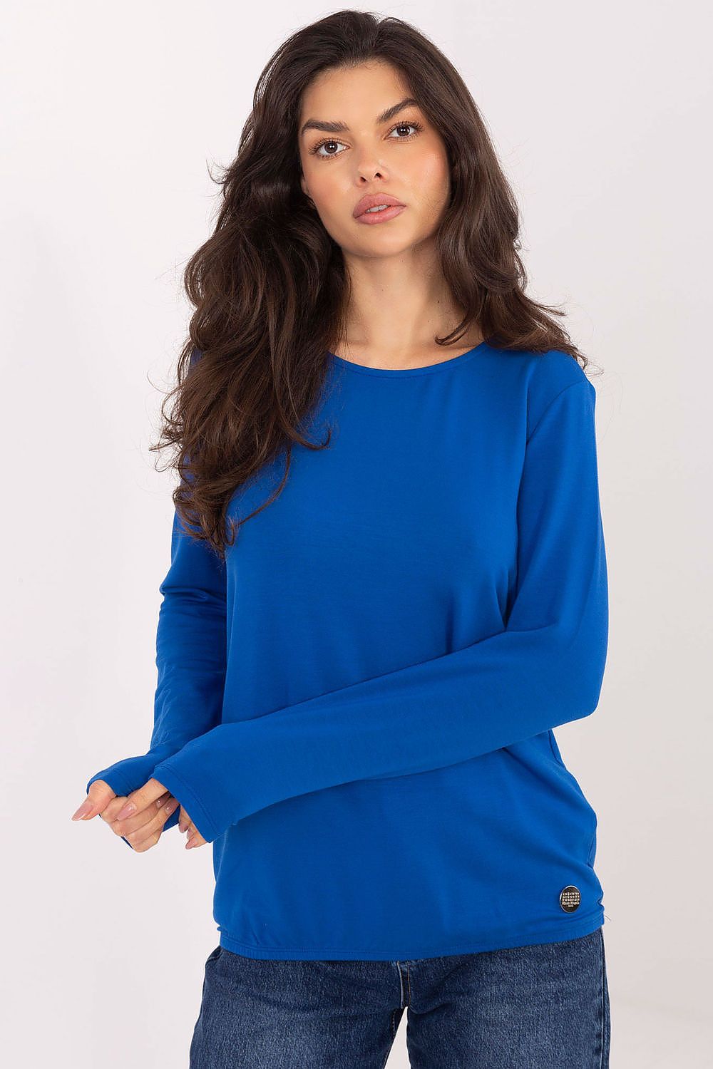 Damen Casual langarm  Shirt von Relevance dunkelblau