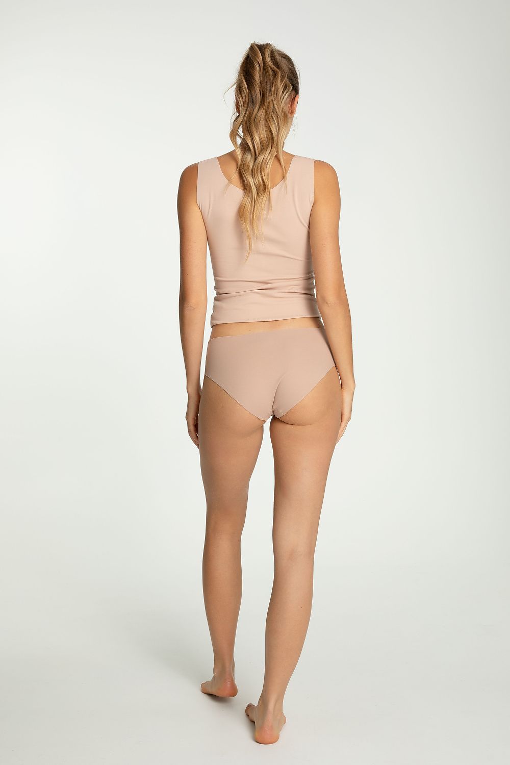 Damen Classic Slip Höschen Julimex Rückseite beige