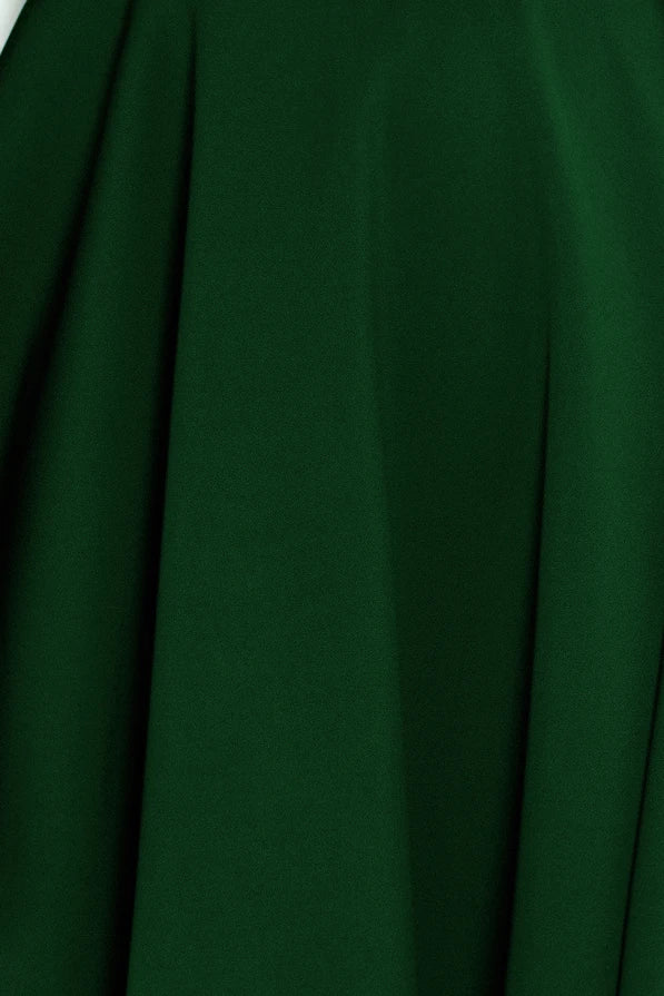 Damen Cocktailkleid mit herzförmigen Ausschnitt von Numoco grün Detail