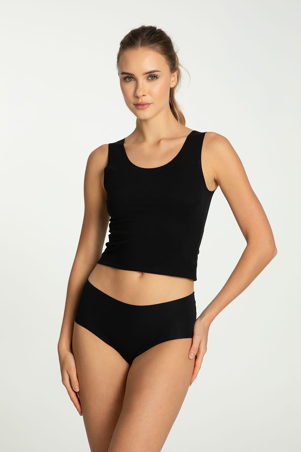 Damen Hochtailliertes Slip Höschen Julimex