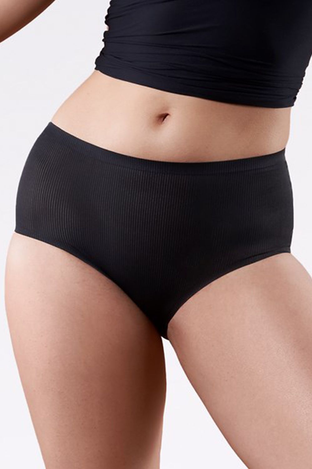 Damen Maxi Slip Höschen Julimex schwarz