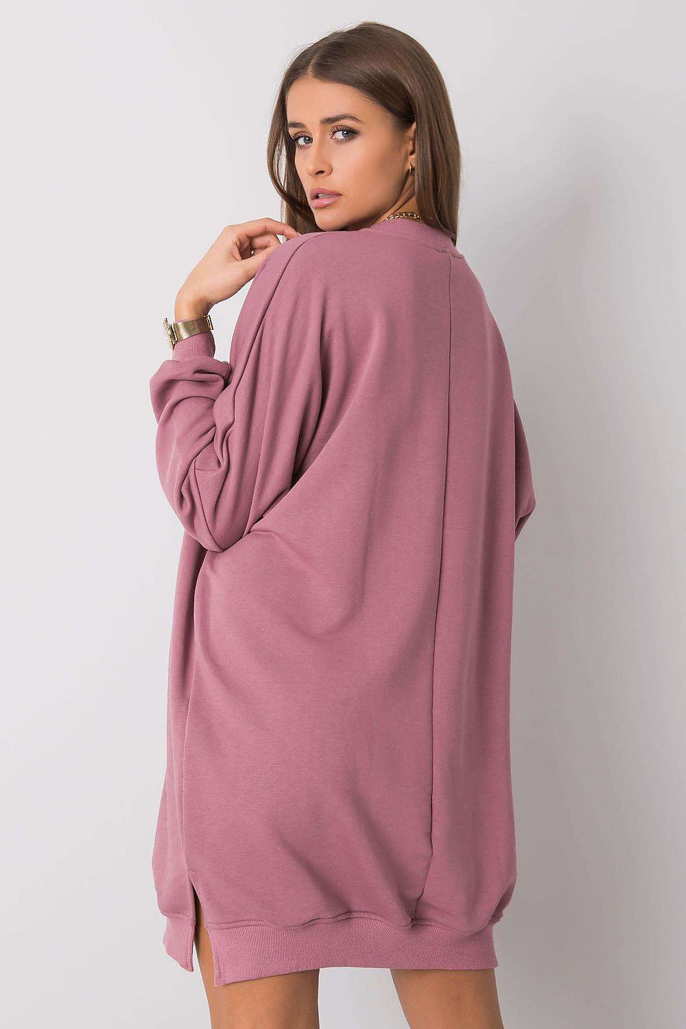 Damen Oversized Alltagskleid von Relevance rosa Rückseite