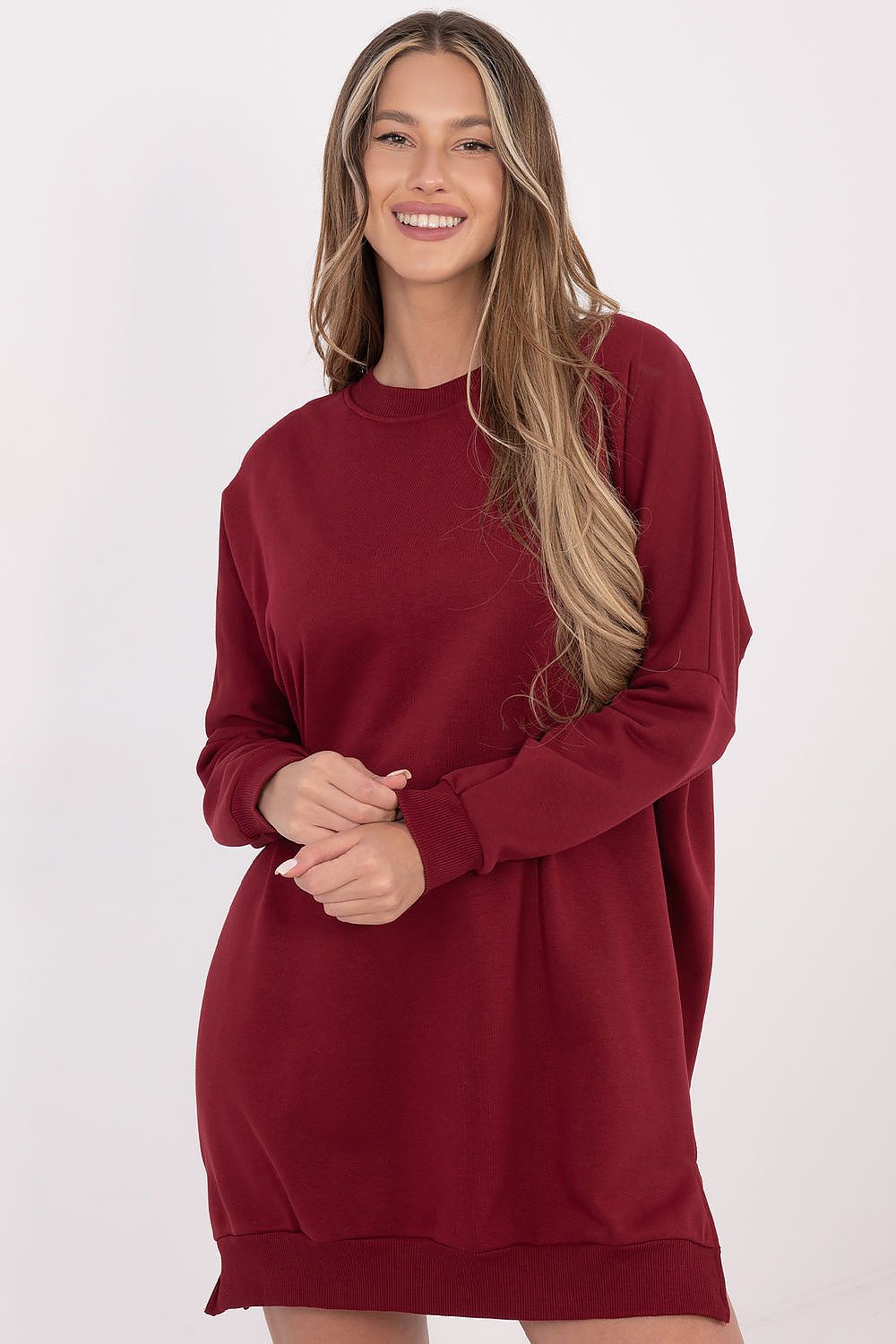 Damen Oversized Alltagskleid von Relevance rot