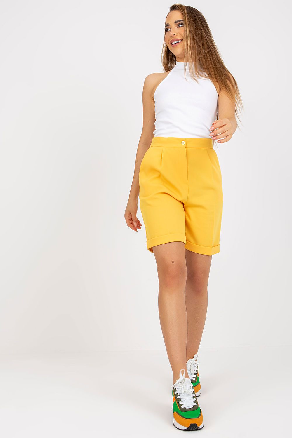 Damen Xsapienza High Waist Shorts gelb