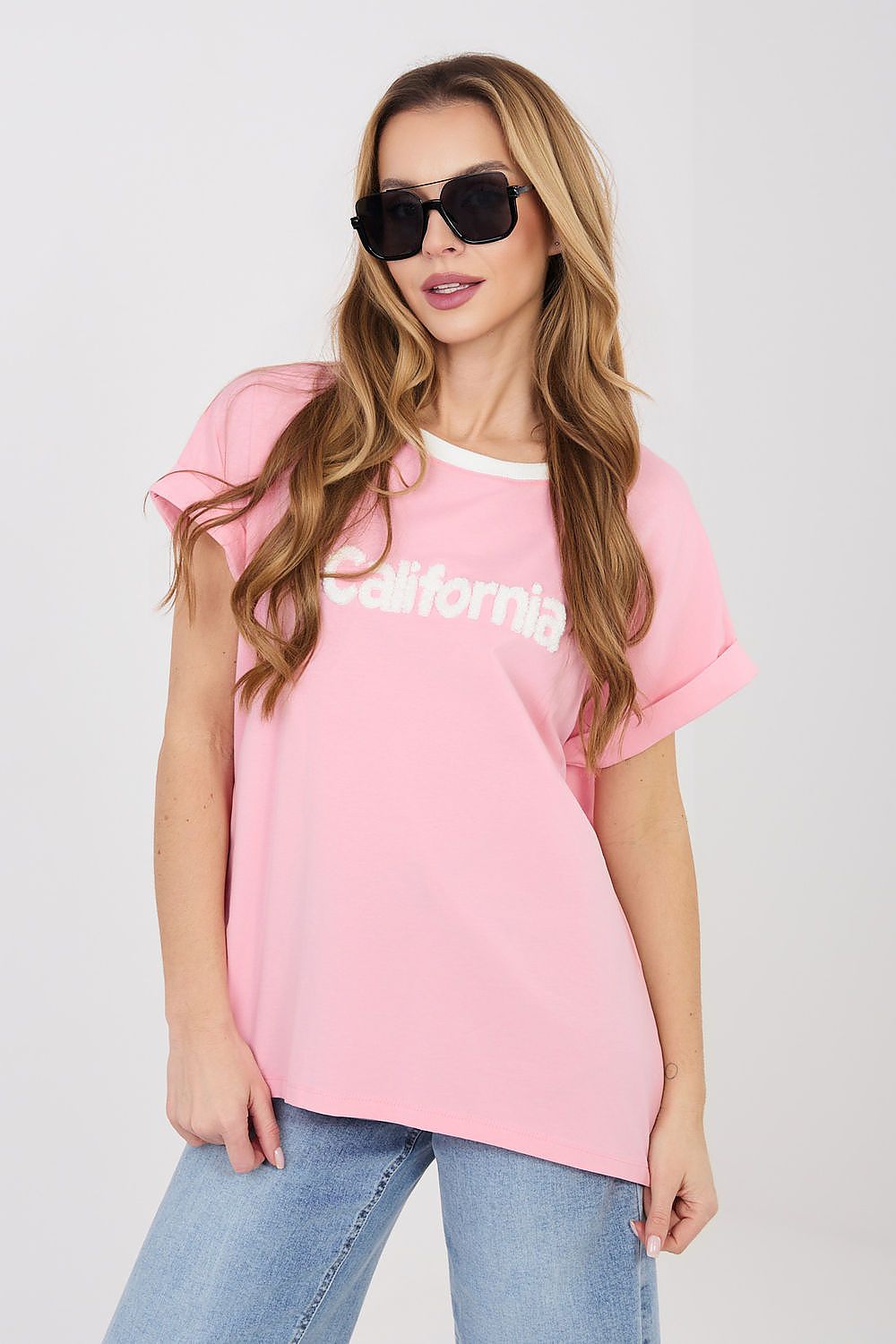 Damen lässiges Shirt "California" von Relevance rosa