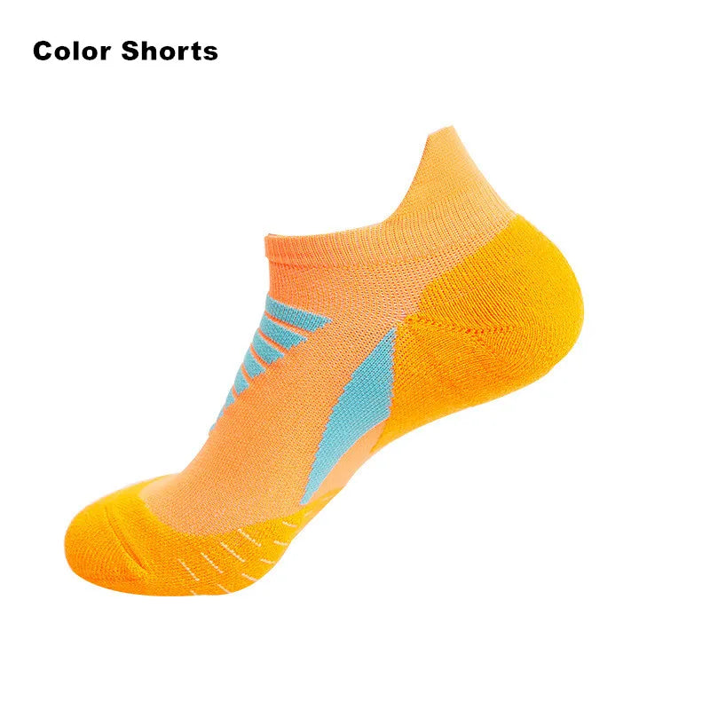 5 pairs of men's running socks, quick-drying, non-slip boat sports socks