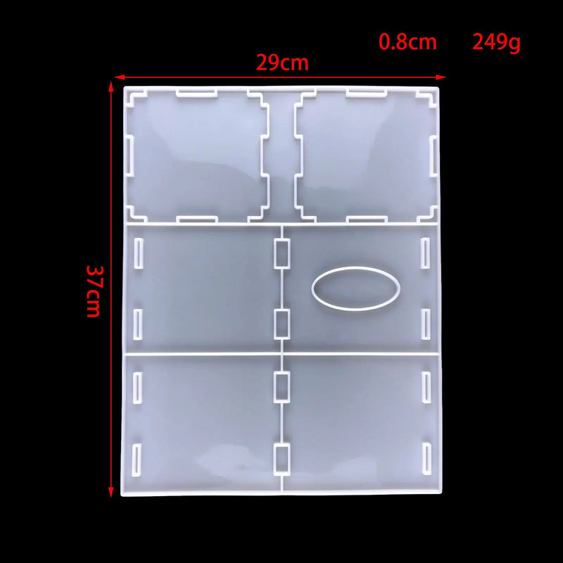 DIY Harz Form Taschentuch Box mit Ablage Silikon Form