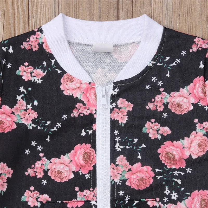 Baby Mädchen Jogginganzug  mit Floral Print