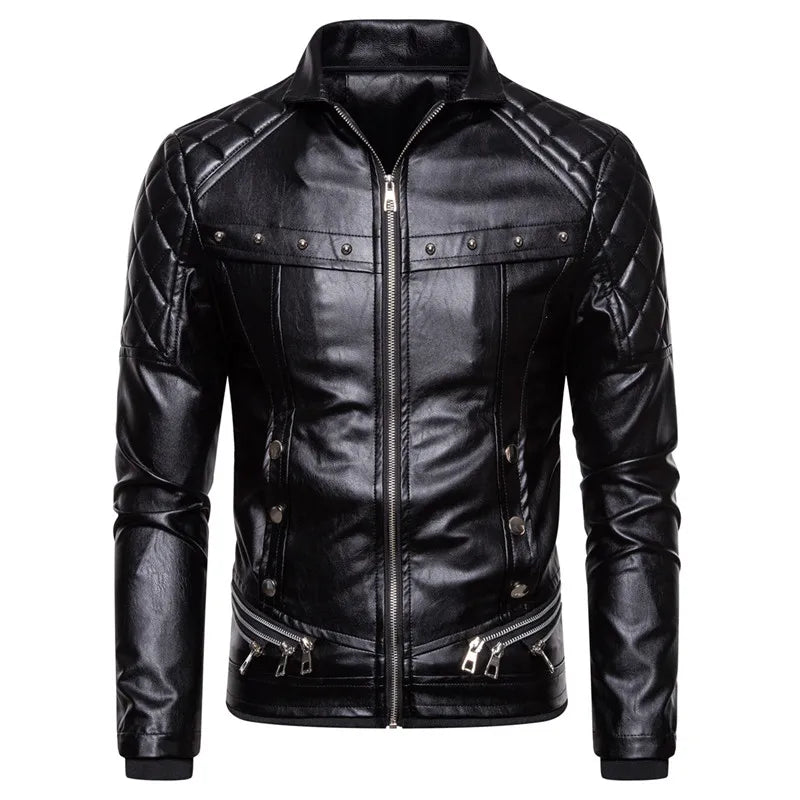 Herren Motorrad Bomber Leder Jacke mit Umlege Pelzkragen