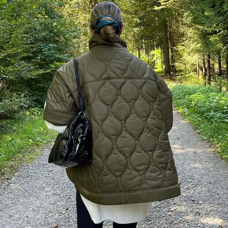 Women Jacket Capes and Poncho Autumn Woman Clothing Solid Coats