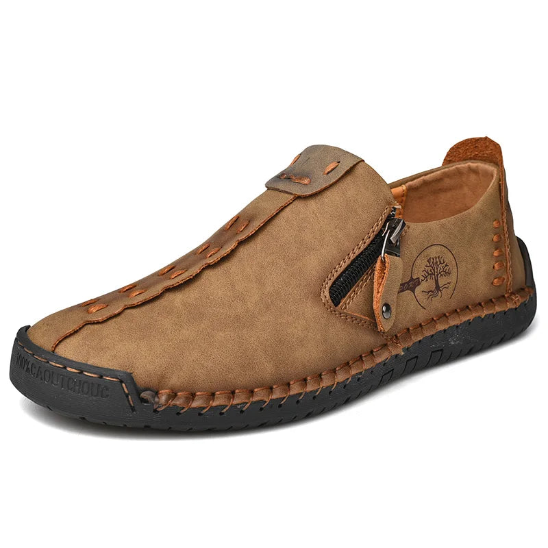 Handgemachte Herren Lederschuhe Casual Mokassins Slip On Loafers Atmungsaktiv