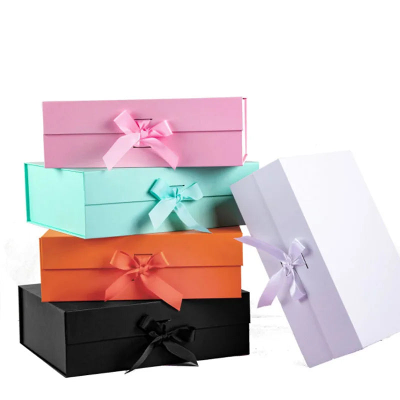 Carton, blanc, noir, emballage cadeau, carton, grande boîte cadeau, vierge, 3 couches