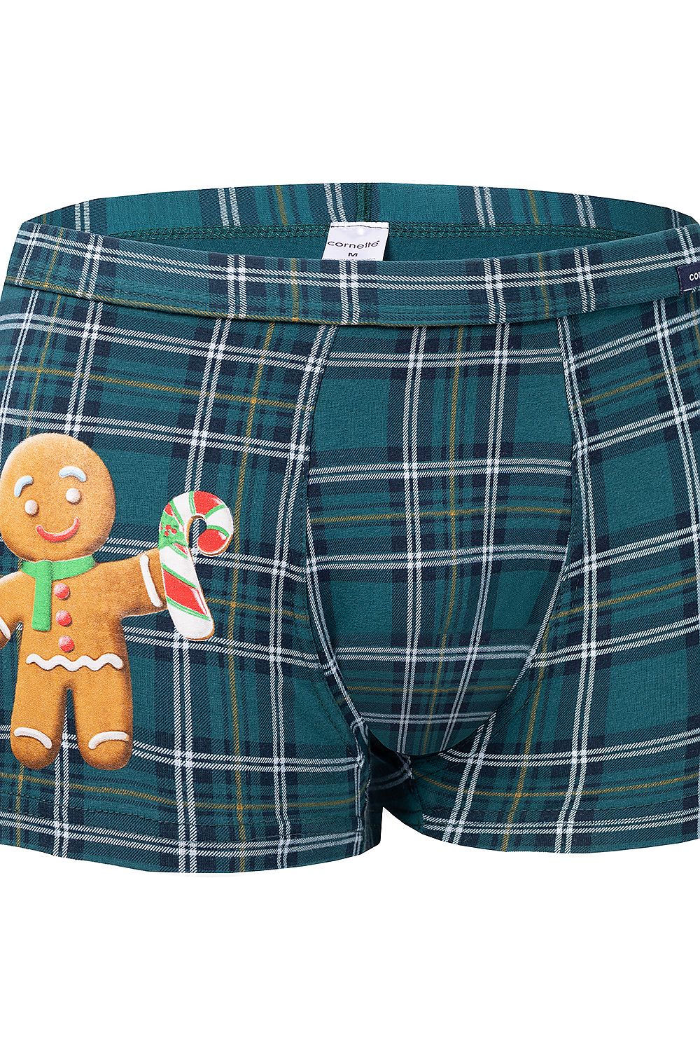 Herren Lustige Weihnachts Boxershorts Cornette Humor-Edition grün