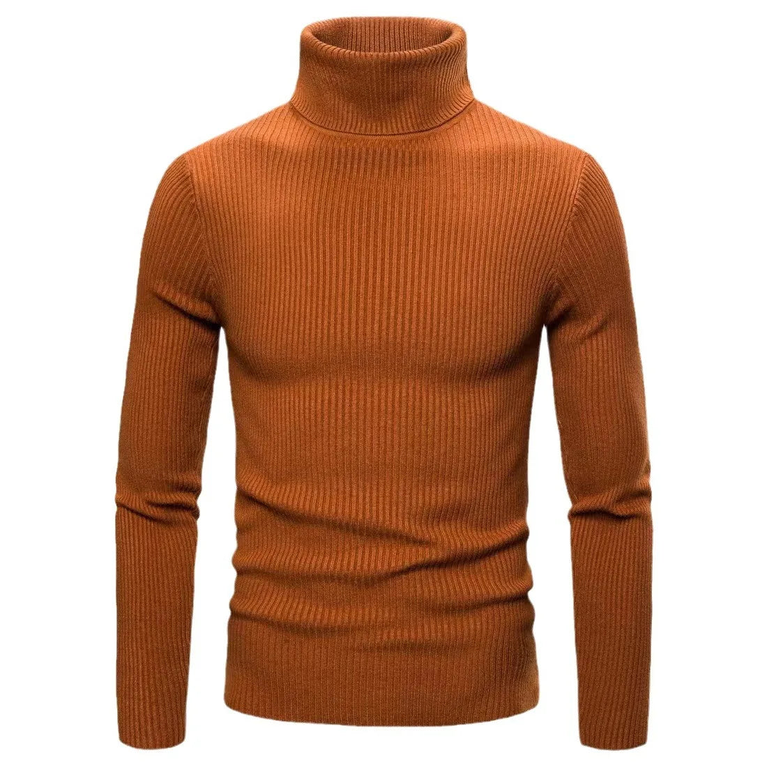 Herren Rollkragenpullover lässiger All-Match Strickpullover