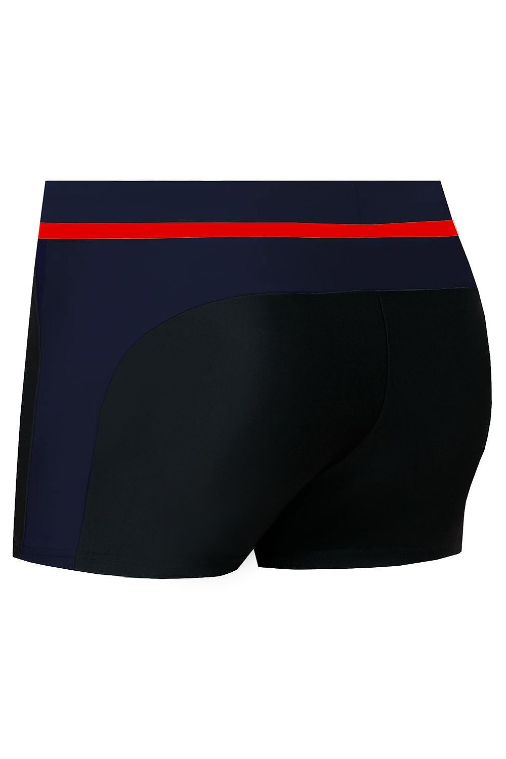 Herren Self Badeshorts Sport S99F mit Netzfutter, Innentasche & Kordelzug, Schnelltrocknend von Barontex schwarz Rückseite