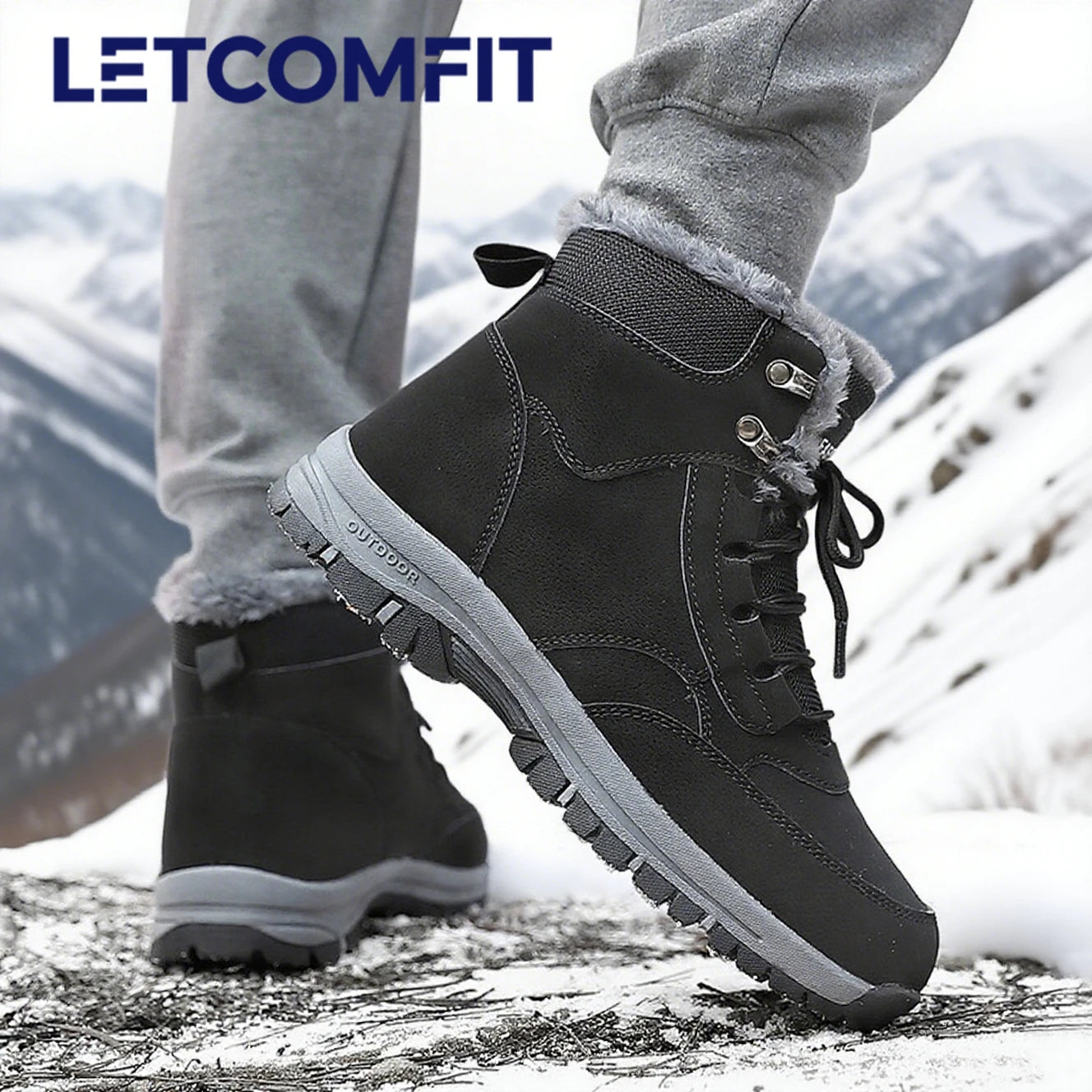Herren Winterschuhe wasserdichte Freizeitschuhe