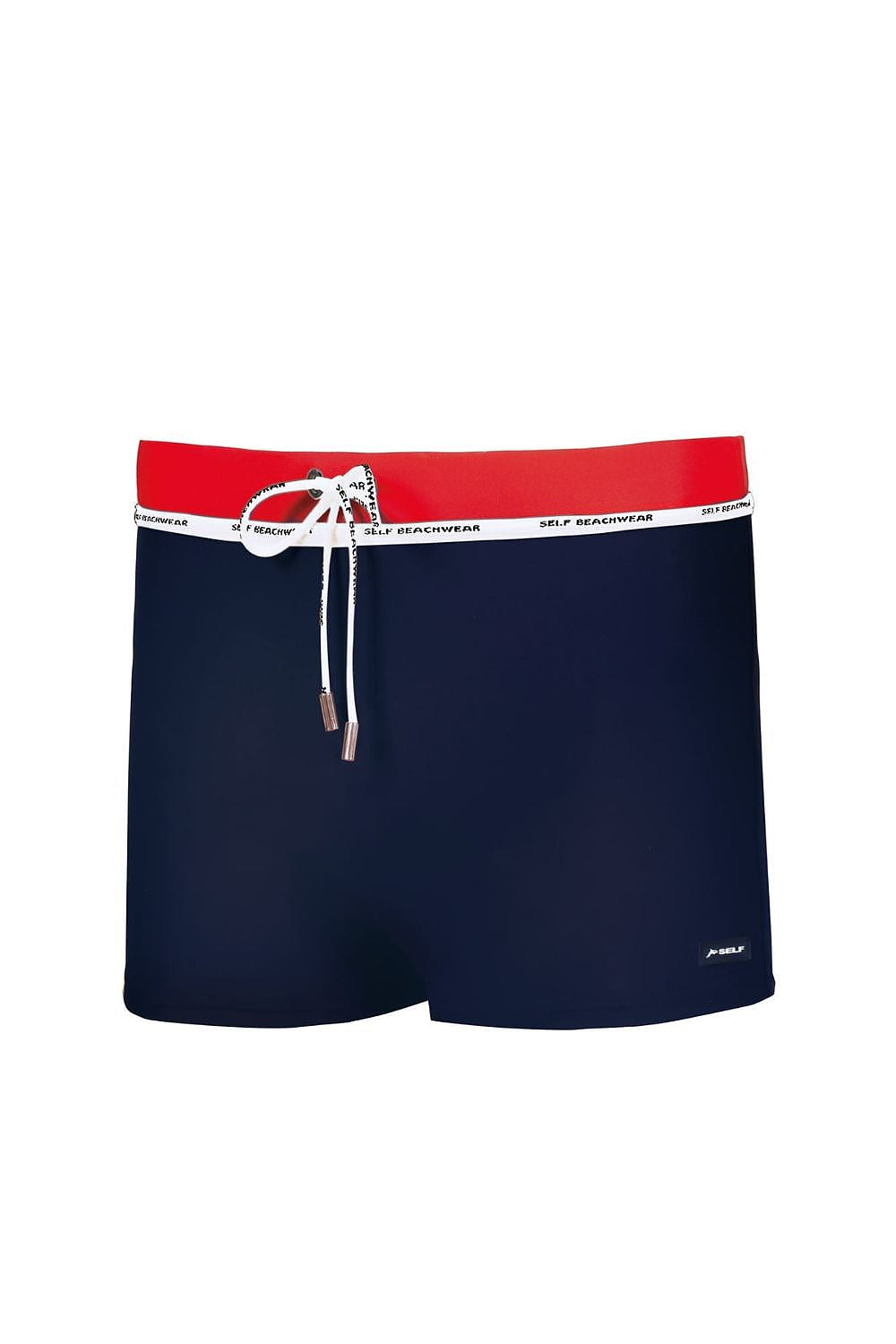 Herren sportliche Self Badeshorts Marineblau mit Kordelzug, Innenfutter & schnelltrocknend von Barontex marineblau 3