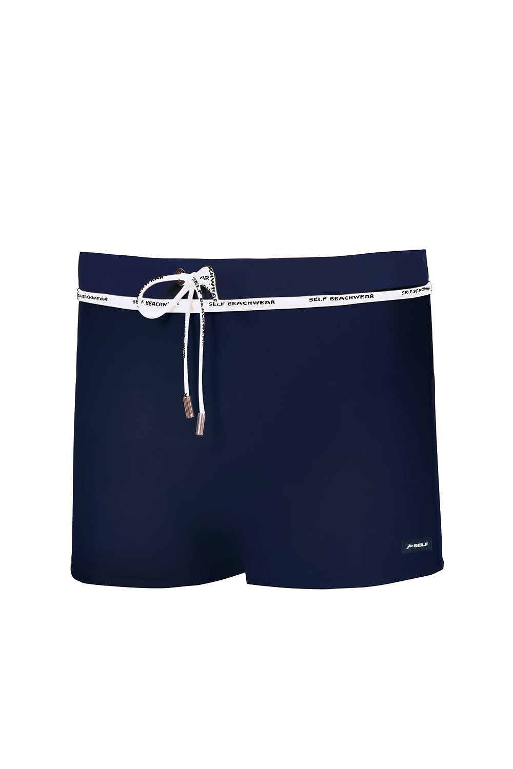 Herren sportliche Self Badeshorts Marineblau mit Kordelzug, Innenfutter & schnelltrocknend von Barontex marineblau 4
