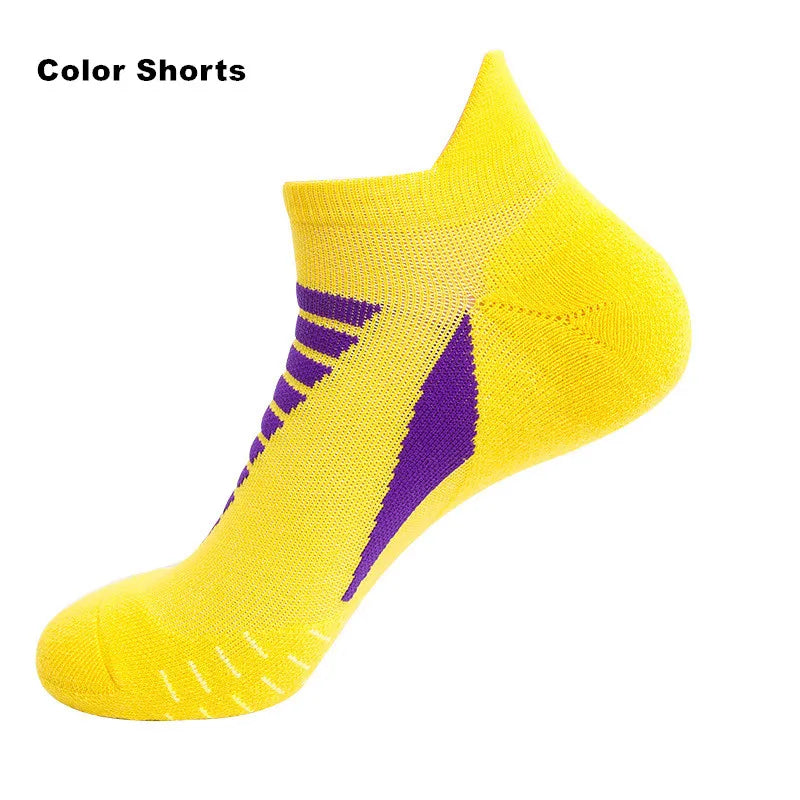 5 pairs of men's running socks, quick-drying, non-slip boat sports socks