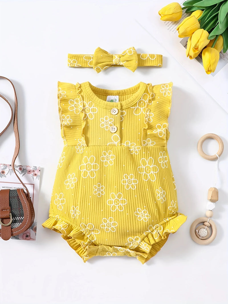 Little Maven Baby Sommer Strampler 2-teilig