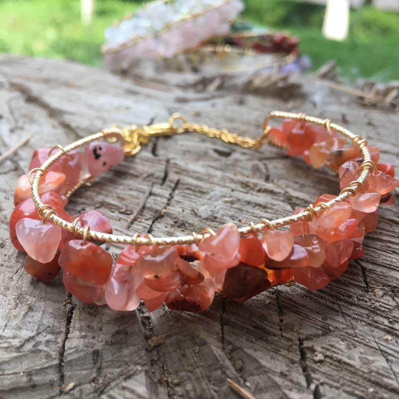Fashion Jewelry Natural Crystal Bracelet DIY