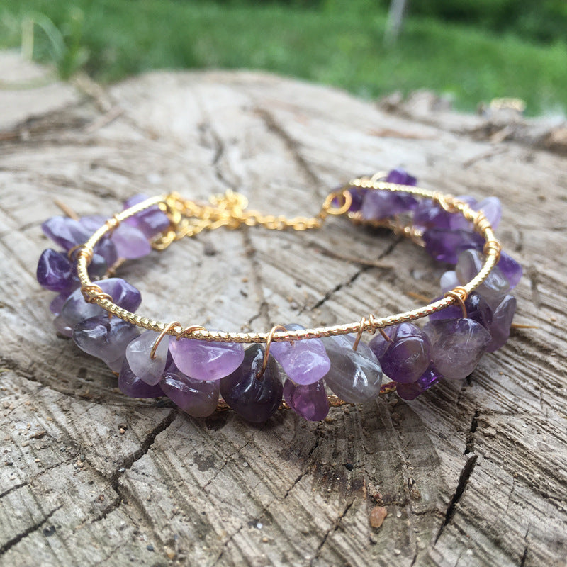 Fashion Jewelry Natural Crystal Bracelet DIY