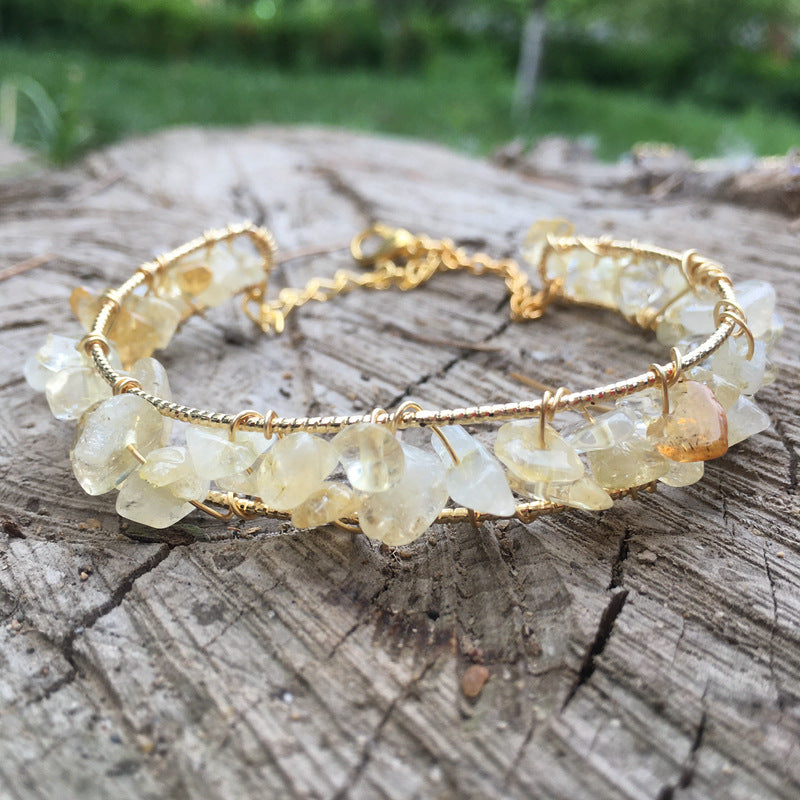 Fashion Jewelry Natural Crystal Bracelet DIY